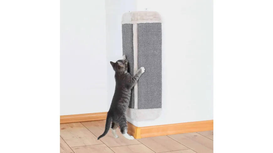 Trixie Kratzbrett-Ecke 32 x 60 cm grau/lichtgrau Katzenzubehör