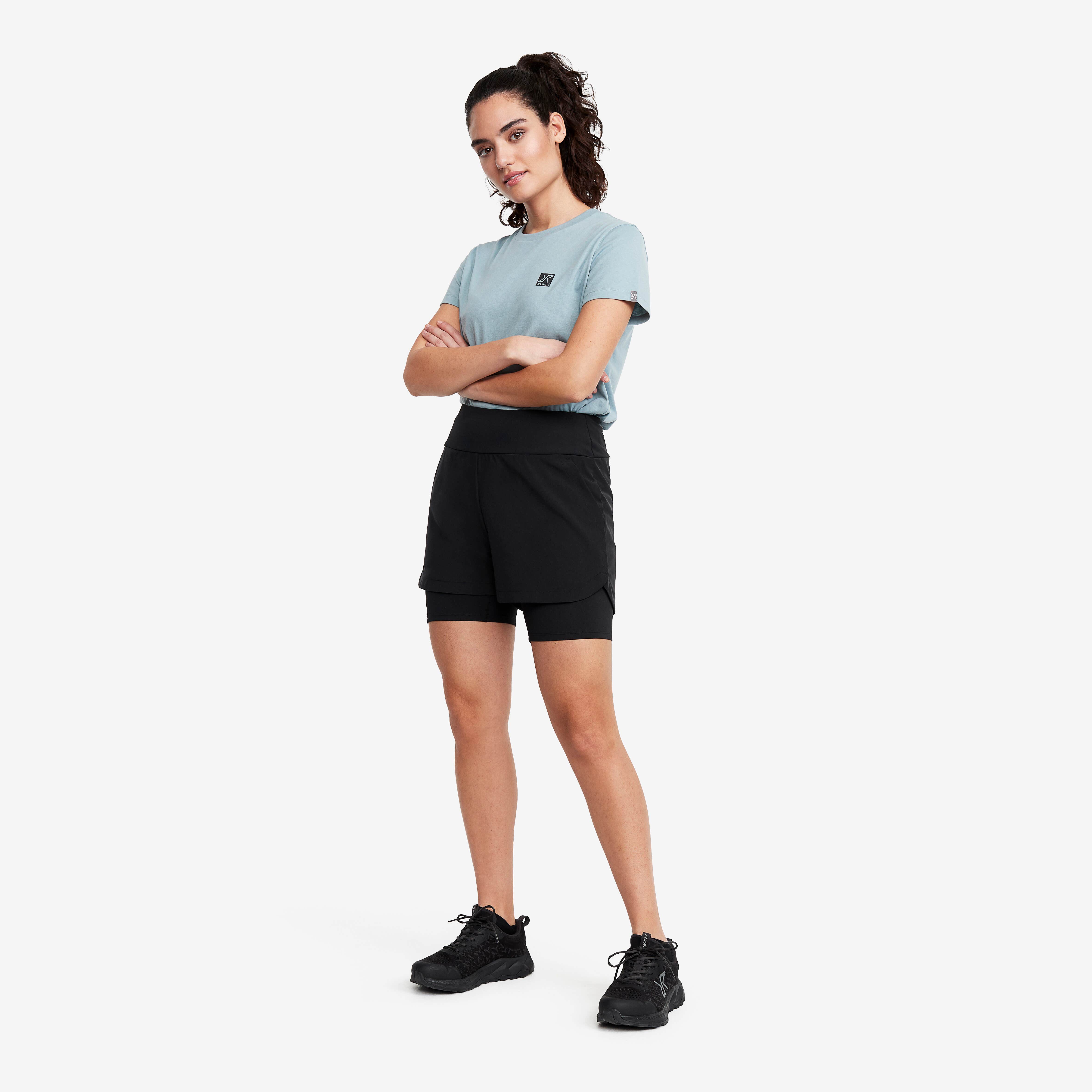 2-in-1 Shorts Femme Black