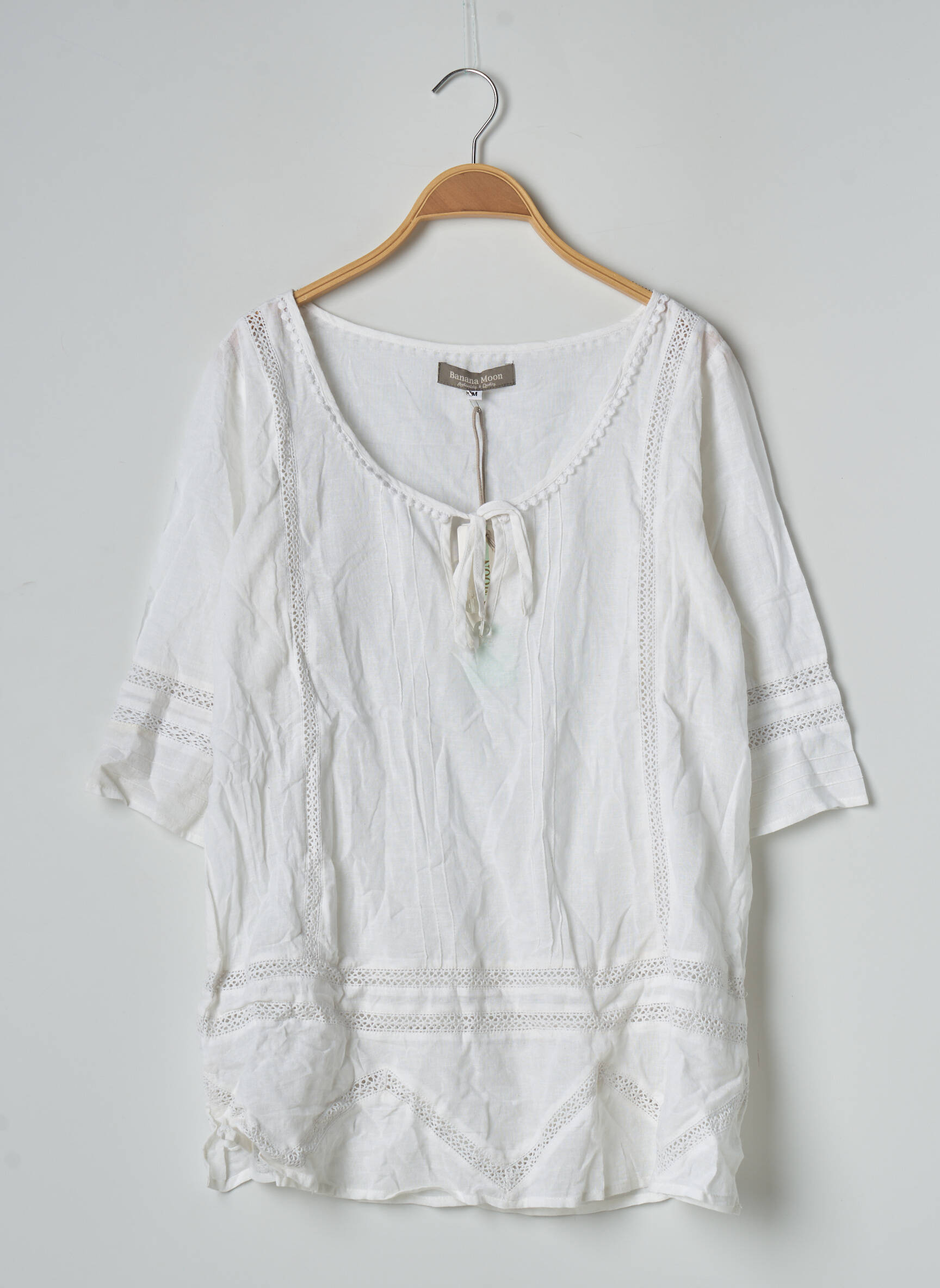Banana Moon Tuniquemanchecourte Femme couleur blanc