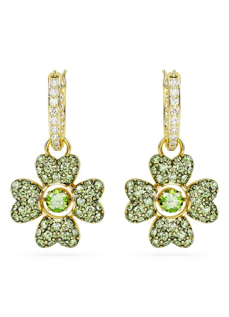 Orecchini a cerchio Swarovski Idyllia Mini placcati in oro