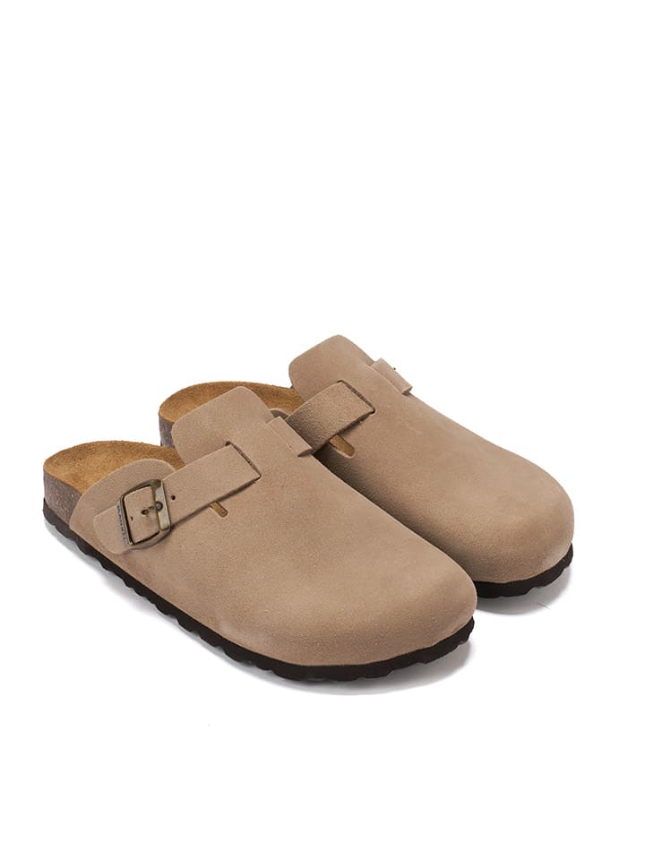 Mandel Leder-Clogs 