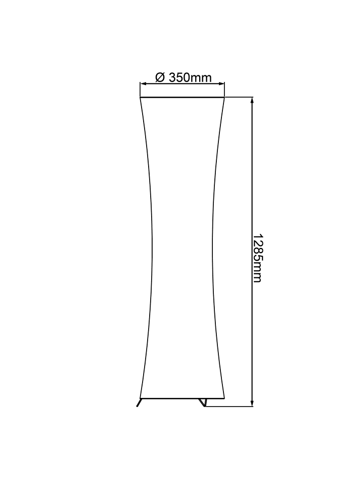 Brilliant Standleuchte Becca 125x34,5x0 cm in weiß günstig kaufen onesize
