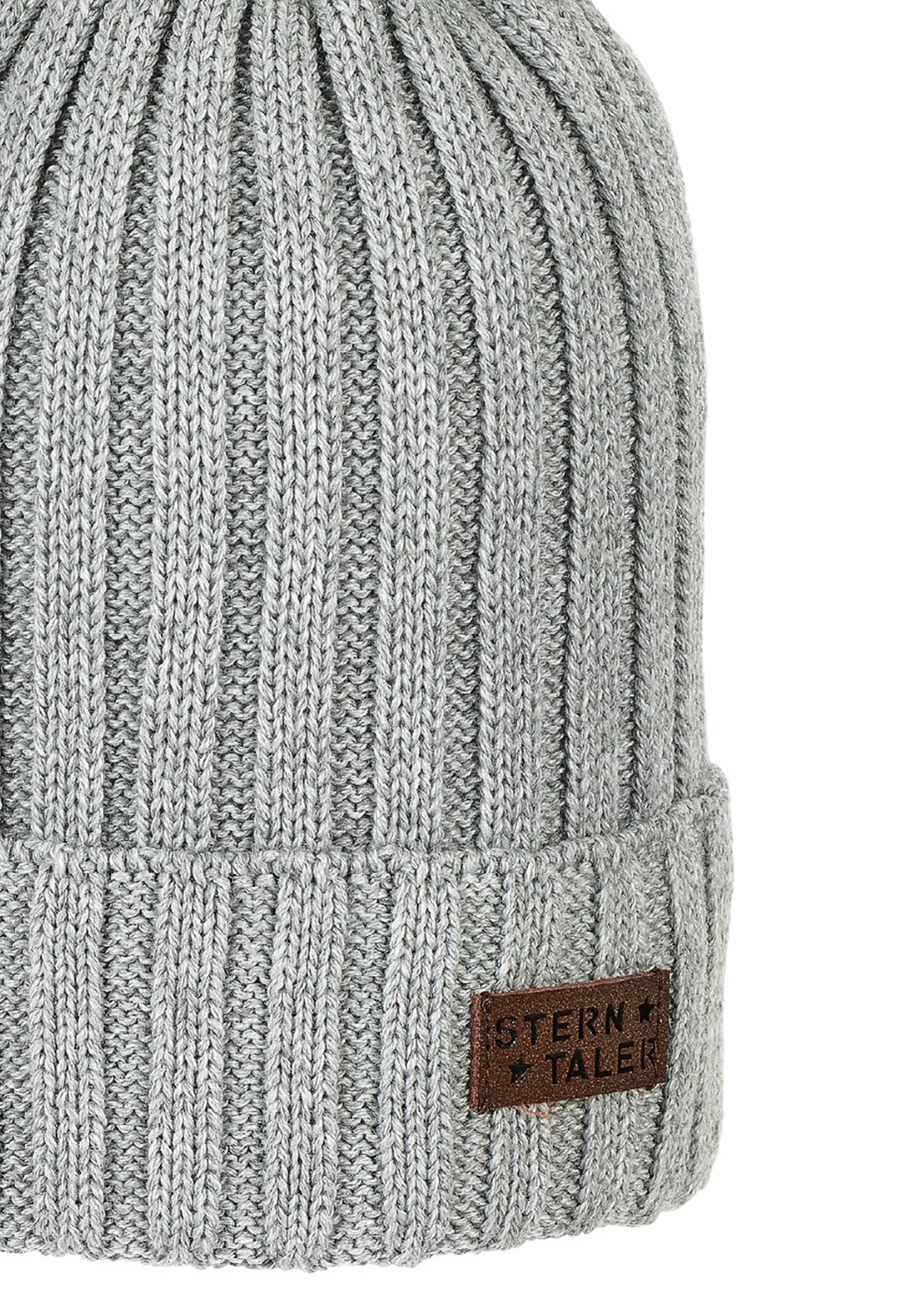 Strickmütze Baby mit Merinowollanteil und Umschlag