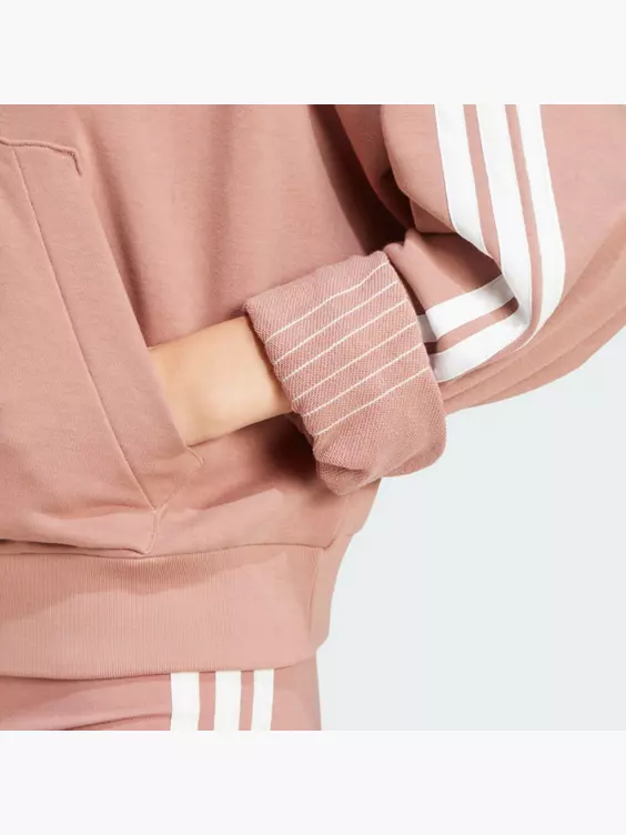 adidas Essentials 3-Streifen French Terry Quarter-Zip Hoodie