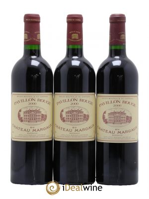 Pavillon Rouge du Château Margaux Second Vin  2000 - Lot de 3 Bouteilles
