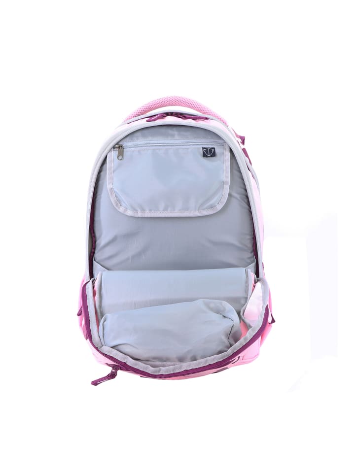 2Be Schulrucksack in pink-weinrot günstig kaufen onesize