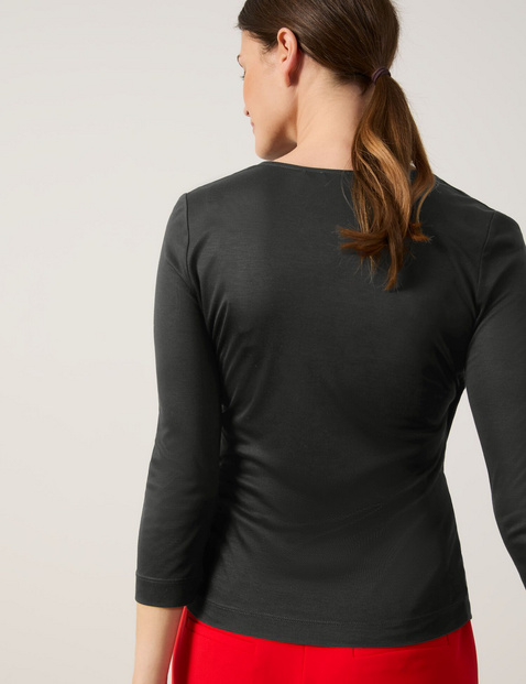 3/4 Arm Shirt mit Wickeloptik