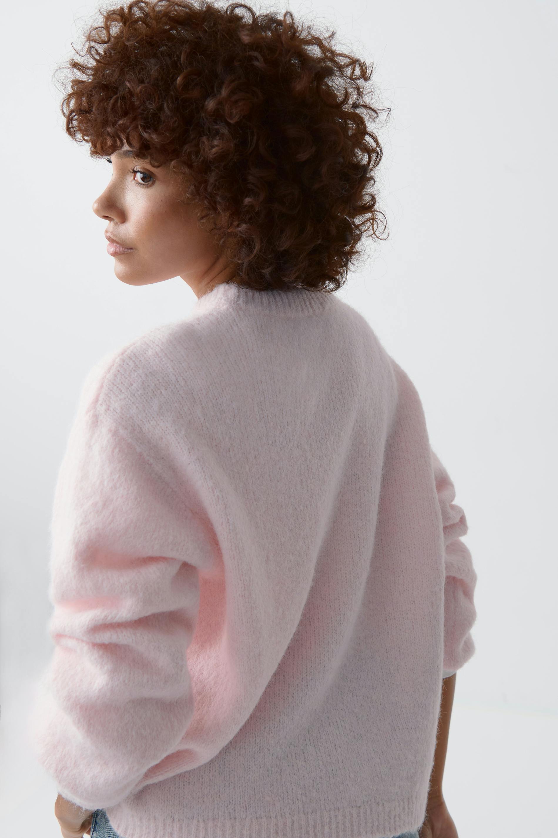 Boxy knitted sweater