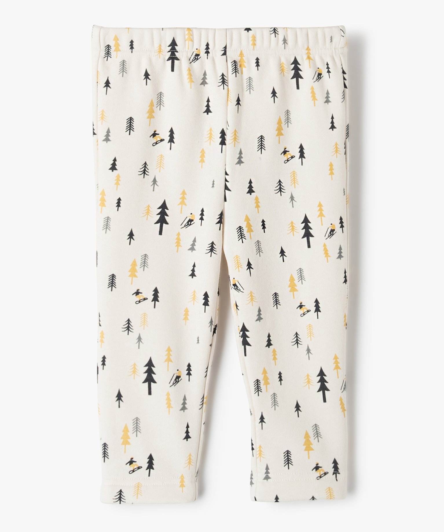 Pantalon bébé Garçon en maille avec intérieur peluche ecru | GEMO