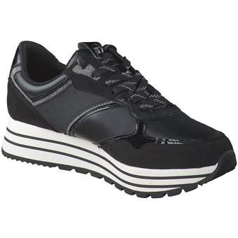 Tamaris Plateau Sneaker in schwarz