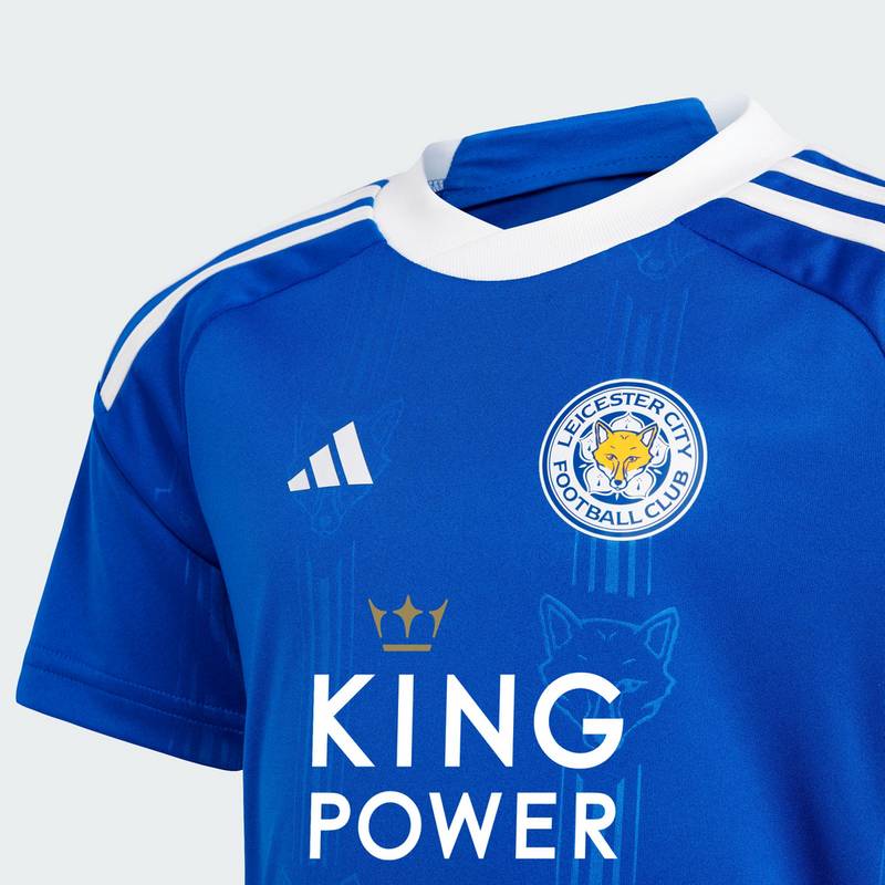 adidas Leicester City 23/24 Mini-Heimausrüstung Trikot Kinder