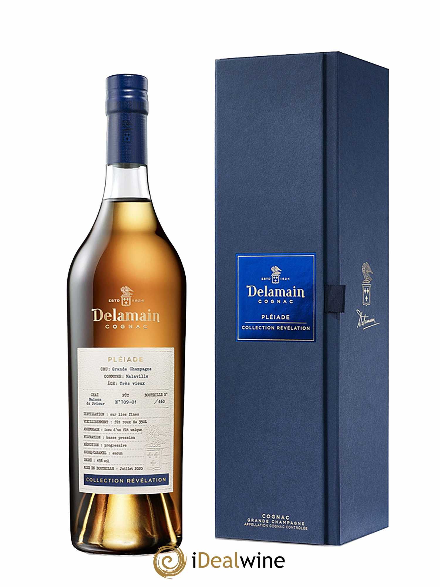 Cognac Delamain Pléiade Révélation Malaville (70cl)  - Lot de 1 Bouteille
