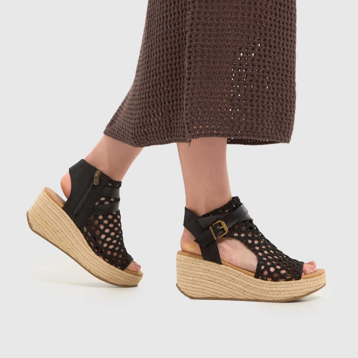 Blowfish Malibu – Svarta lorrah-sandaler