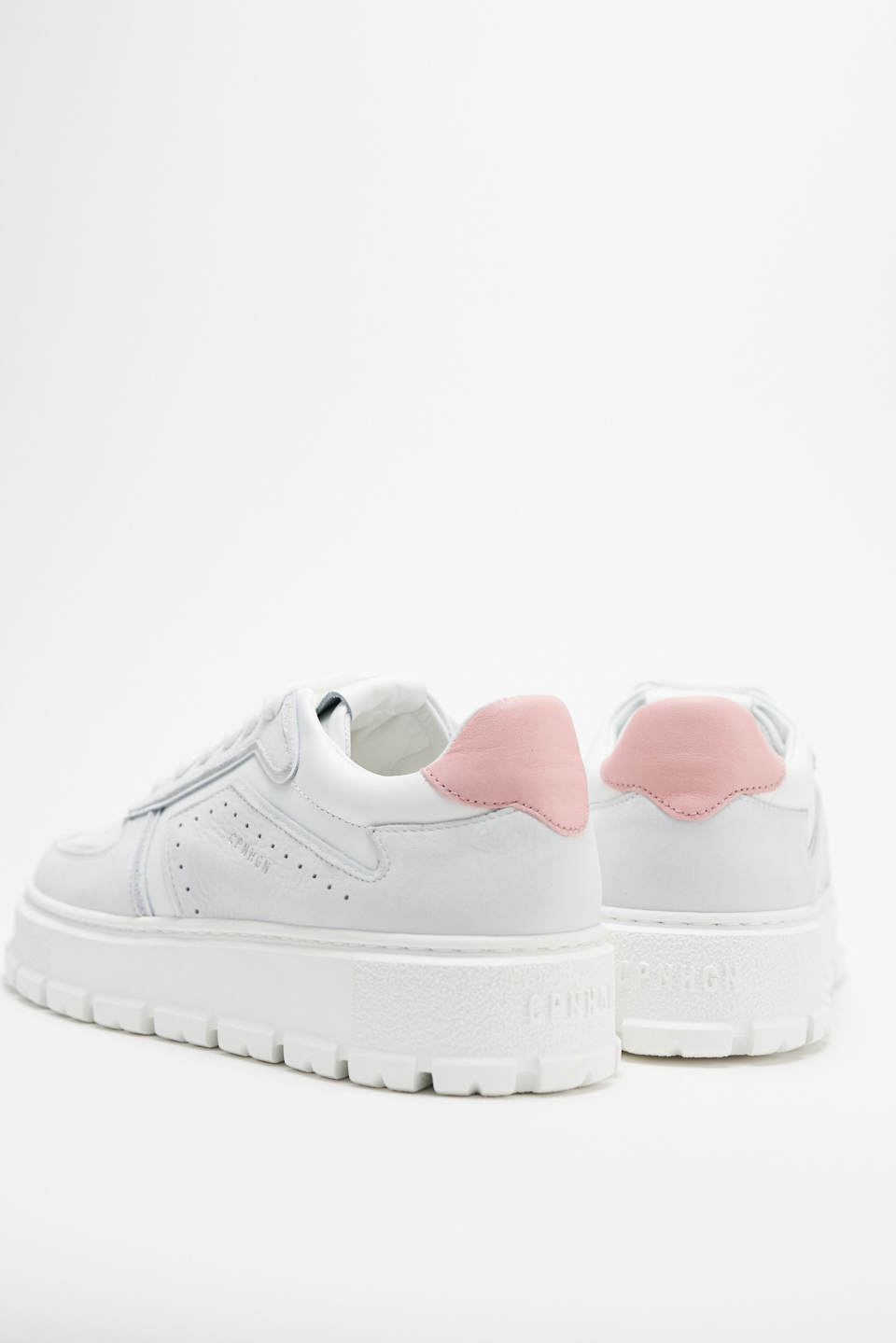 CPH332 leather mix white/light rose