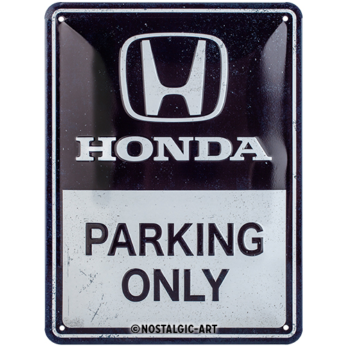 Nostalgic Art Retro Blechschild 15x20cm, Motiv "Honda MC - Parking Only", 1 Stück - ATU