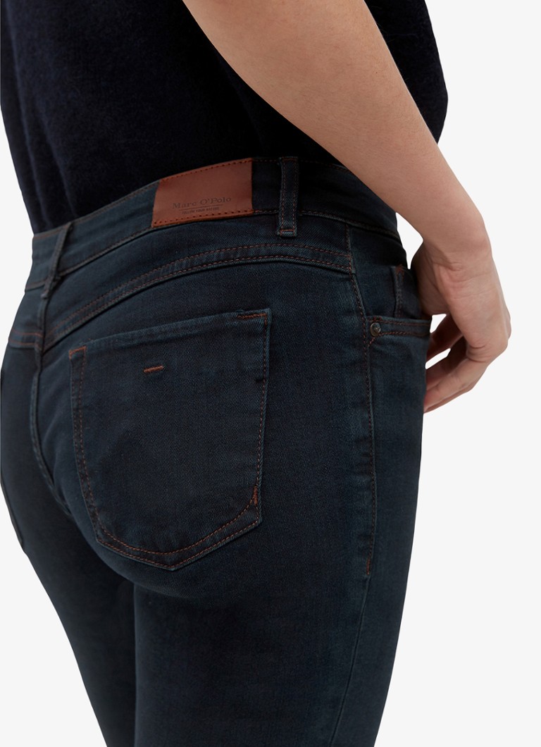 Blugi O'Polo cu talie medie, croială slim fit, într-o nuanță închisă