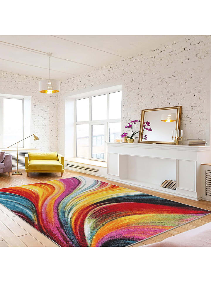 Mioli Kurzflor-Teppich in Bunt günstig kaufen