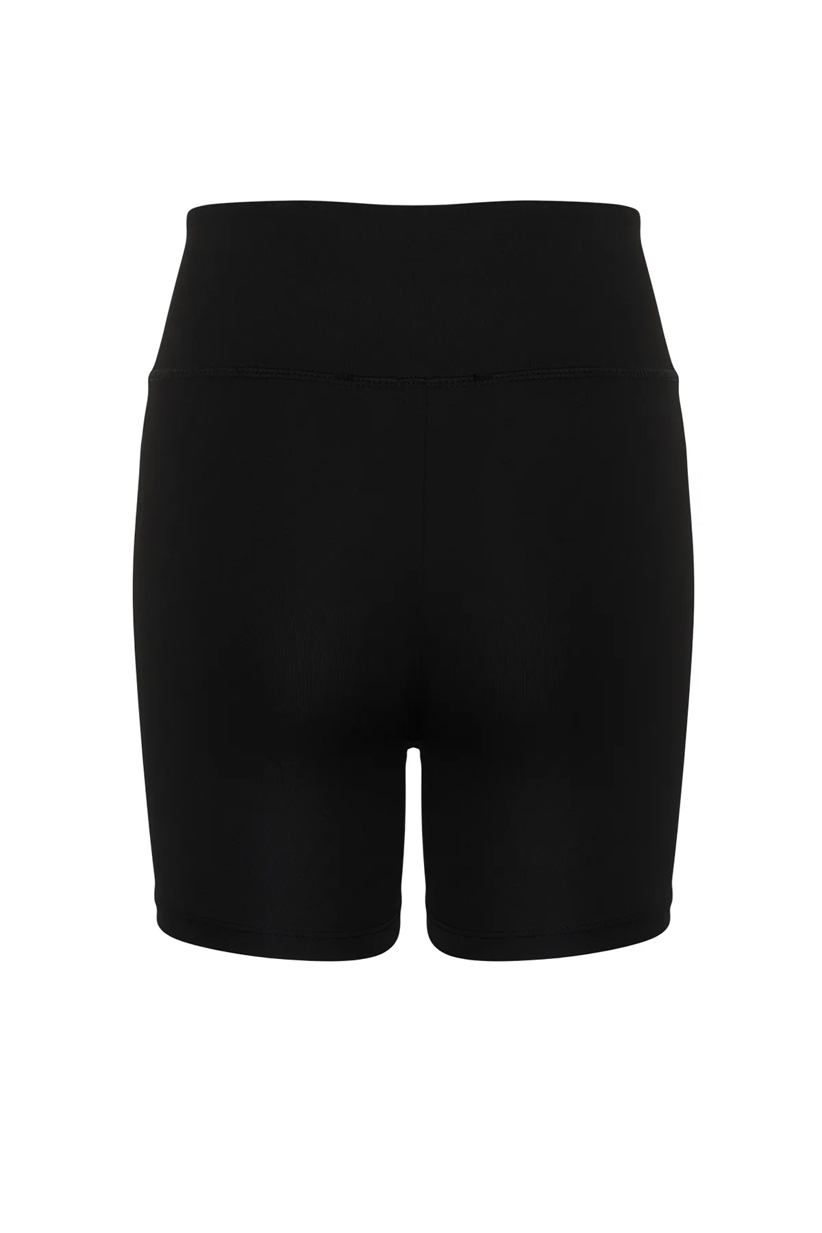 Trendyol Collection  Schwarze Restorer Zweireiher-Sportshorts/kurze Leggings aus Strick mit Taillendetail TWOSS21SR0714