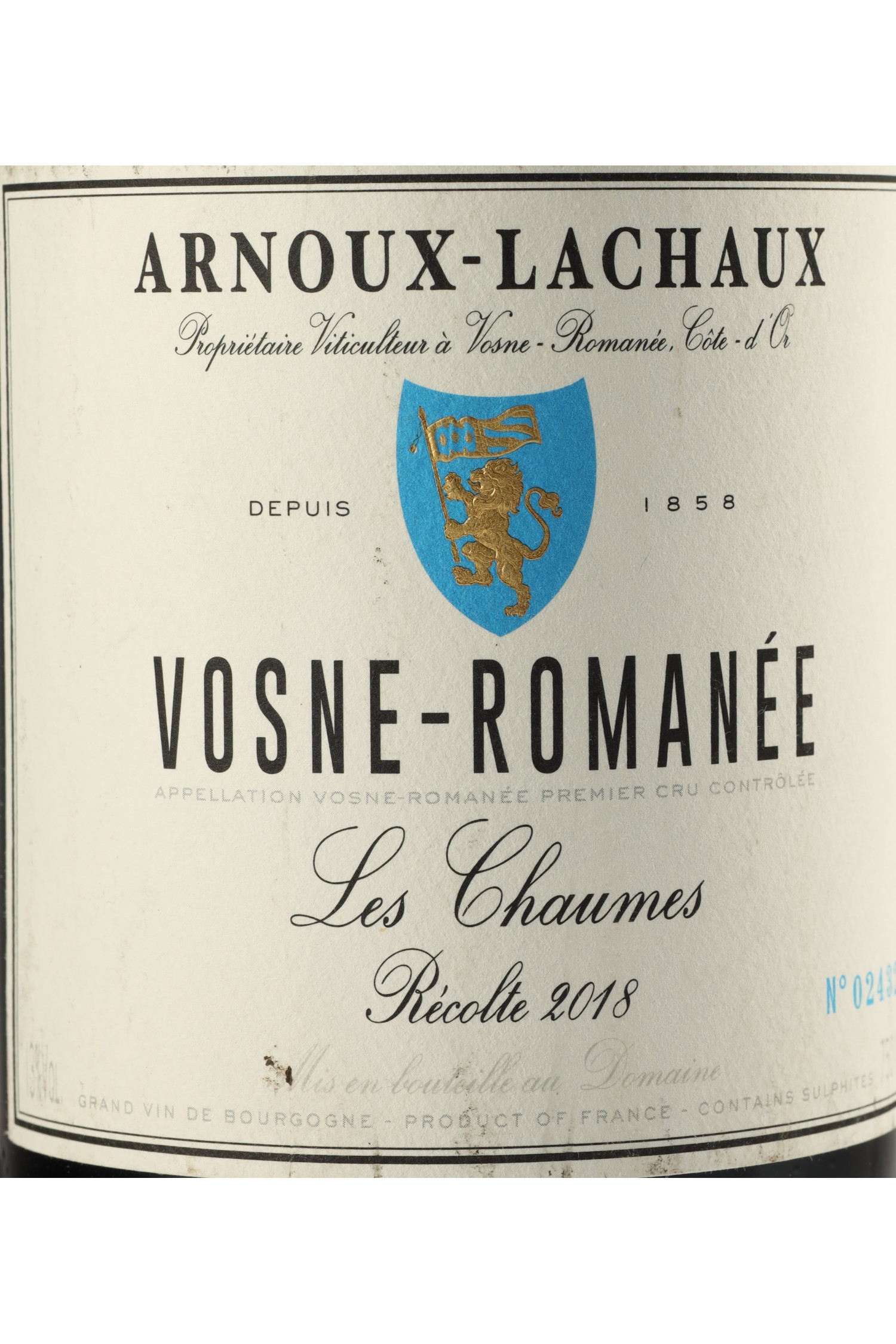 Arnoux Lachaux - Les Chaumes 2018, Vosne Romanée