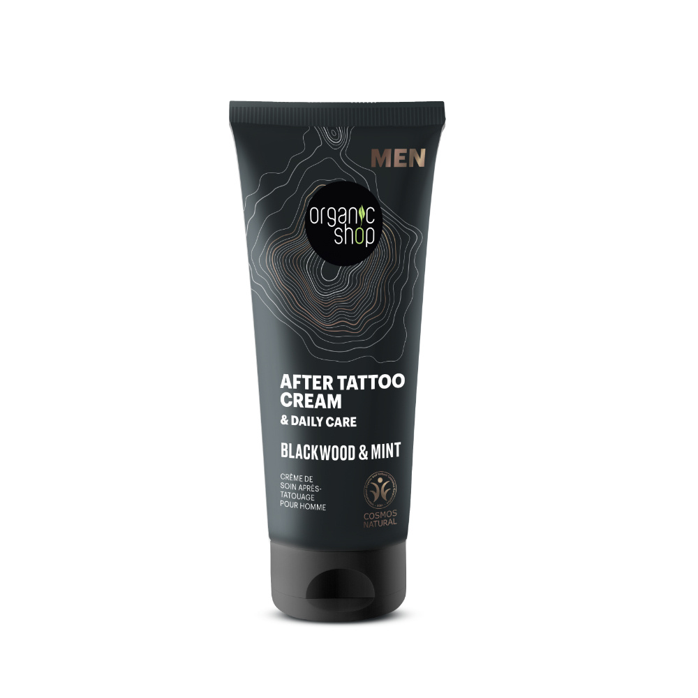 organic shop Crème de soin après tatouage pour hommecertifiée Naturel Crème soin après-rasage
