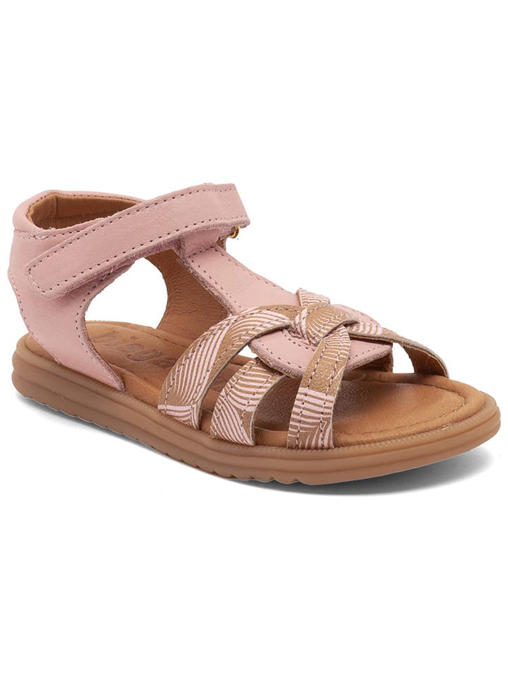 bisgaard Leder-Sandalen in Rosa günstig kaufen