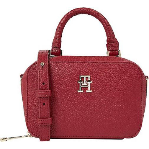 TOMMY HILFIGER Damen Schultertasche TH EMBLEM TRUNK