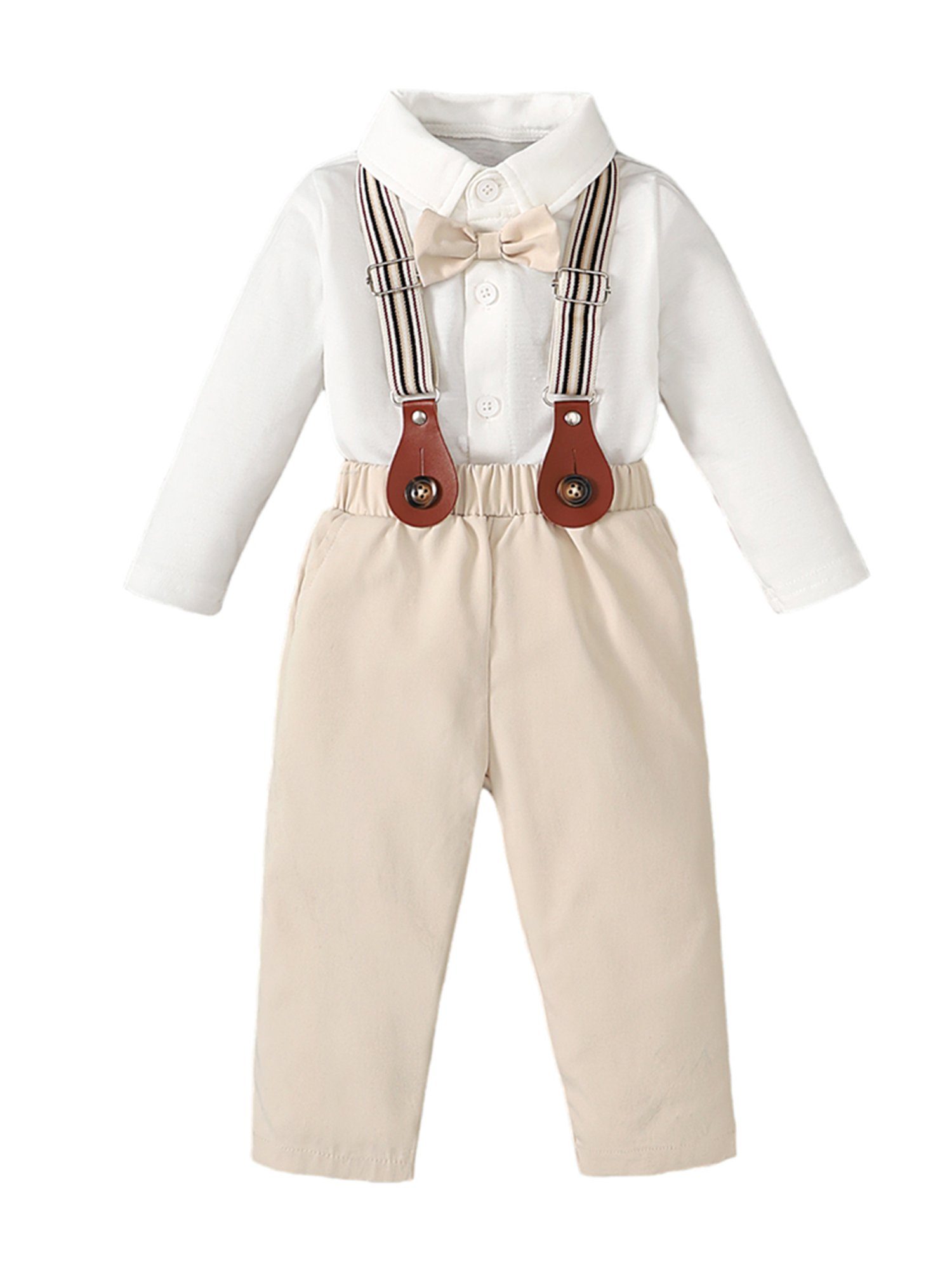Lapastyle Anzug Lässiges Anzug aus langärmligem Oberteil und Hose für Baby Jungen (2-tlg)