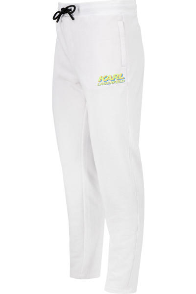 KARL LAGERFELD, Sweatpants, Baumwolle, weiß