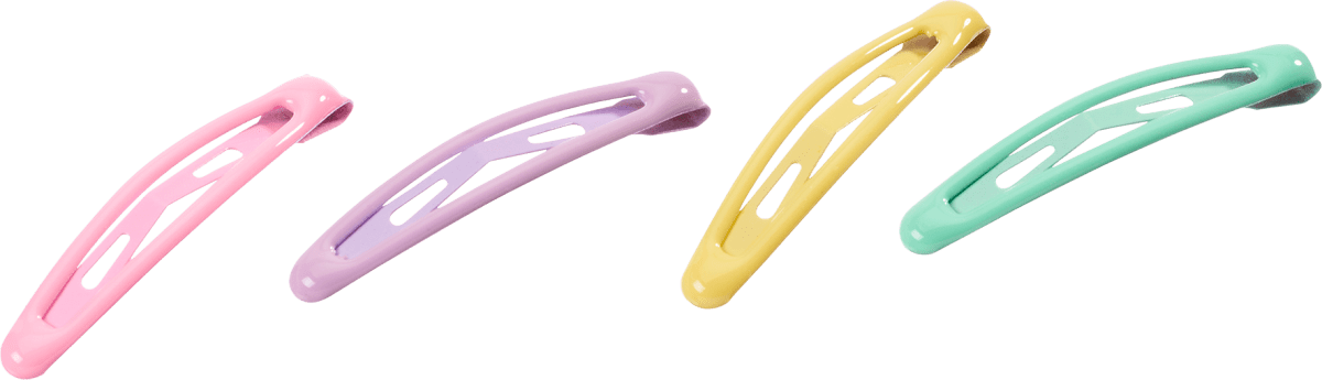 Haarclips bunt, 4 St