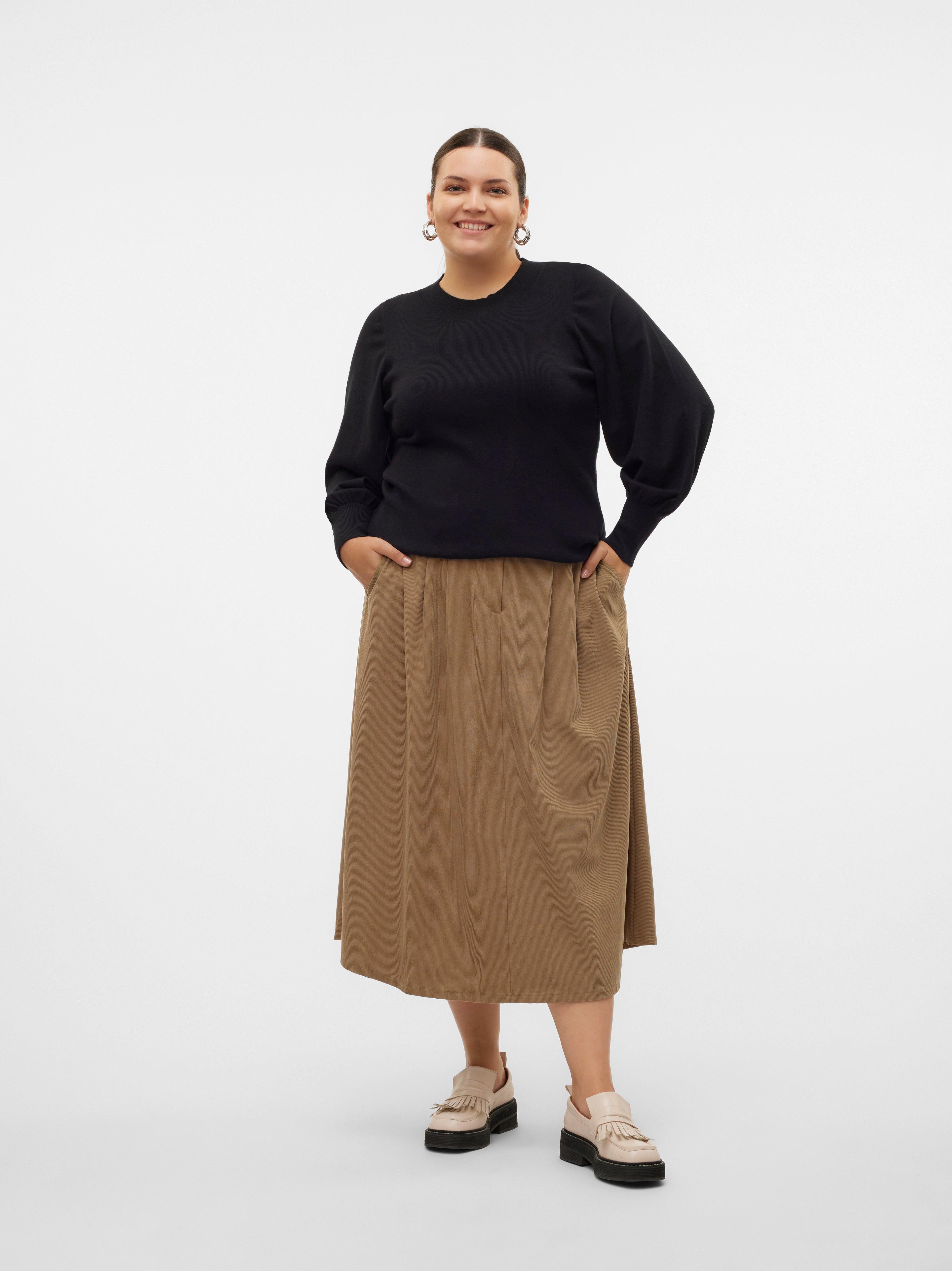 VMCVIENNA Hohe Taille Midirock