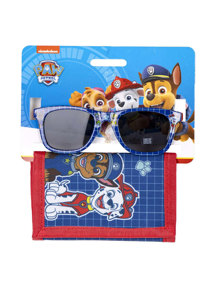 Paw Patrol 2 tlg. Set: Sonnenbrille mit Portemonnaie in Dunkel-Blau günstig kaufen onesize
