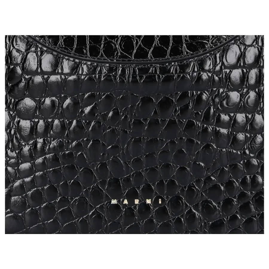 Marni - Schultertasche MILANO Kalbsleder - schwarz