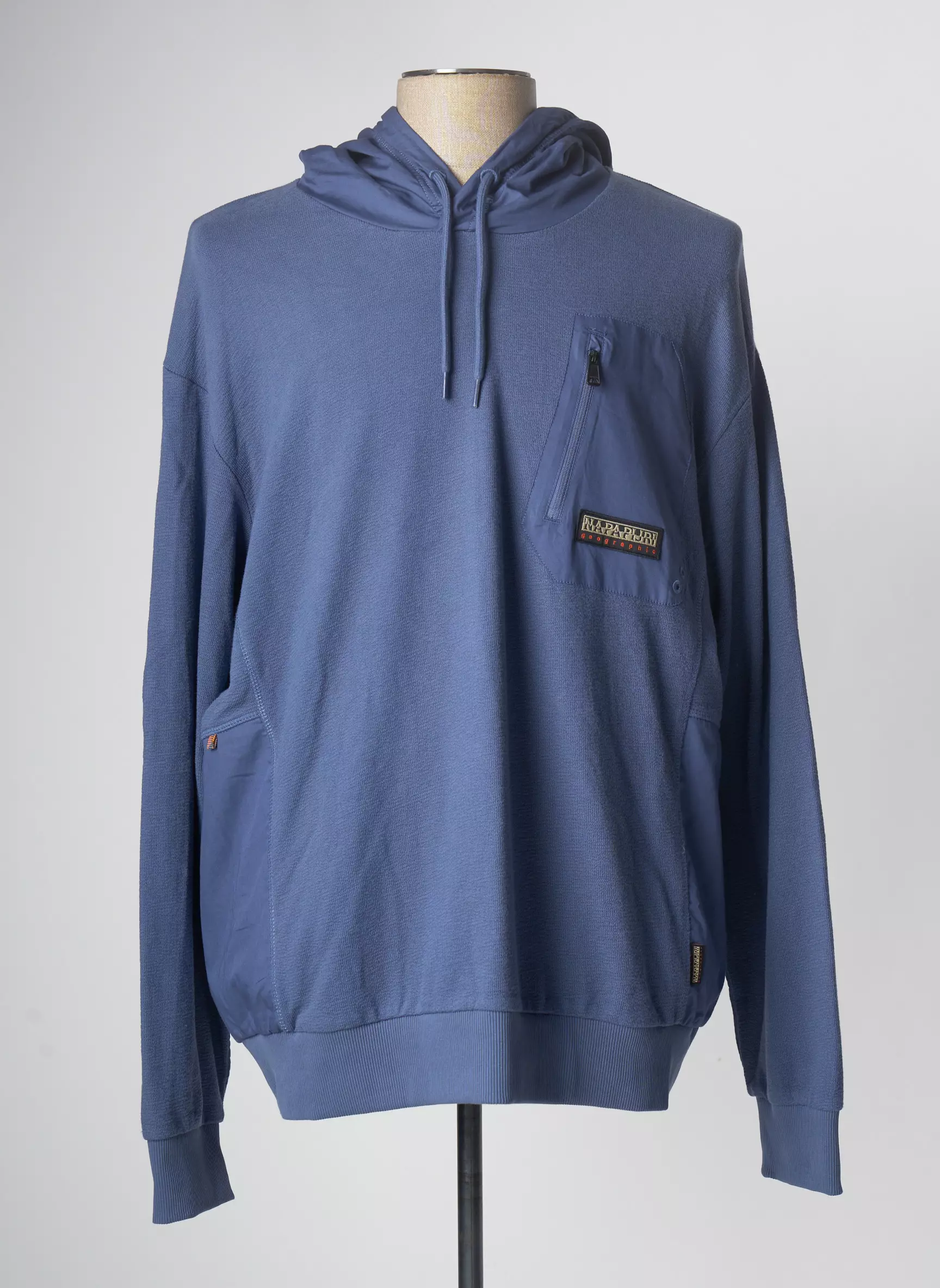 Napapijri Sweat Capuche Homme couleur bleu