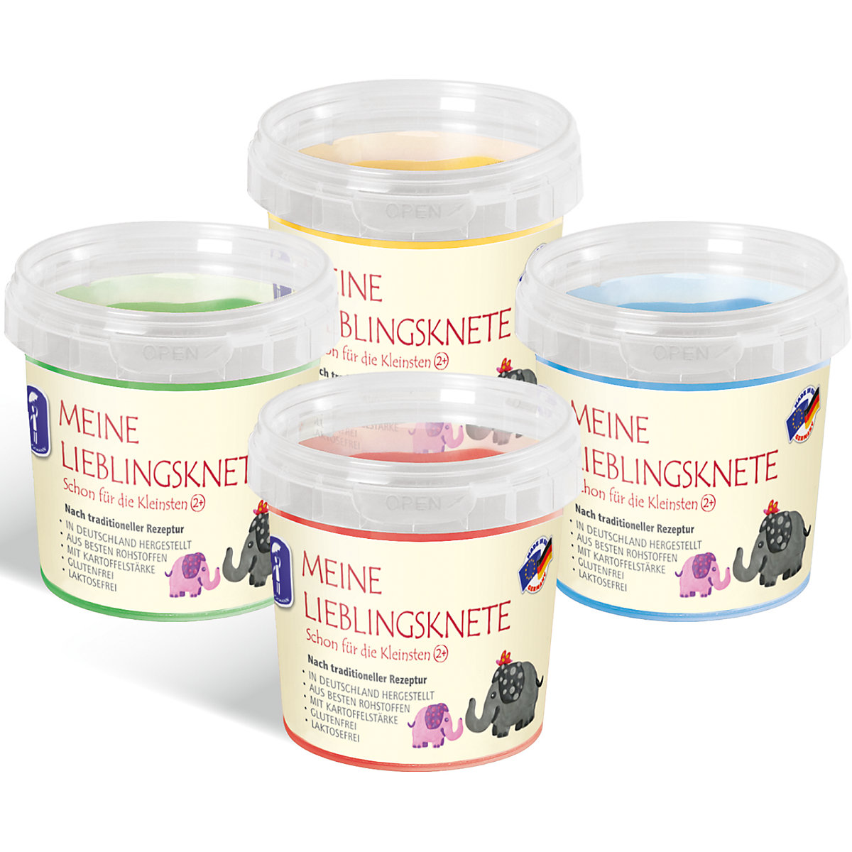 Meine Lieblingsknete Soft Knete, 4 x 150 g