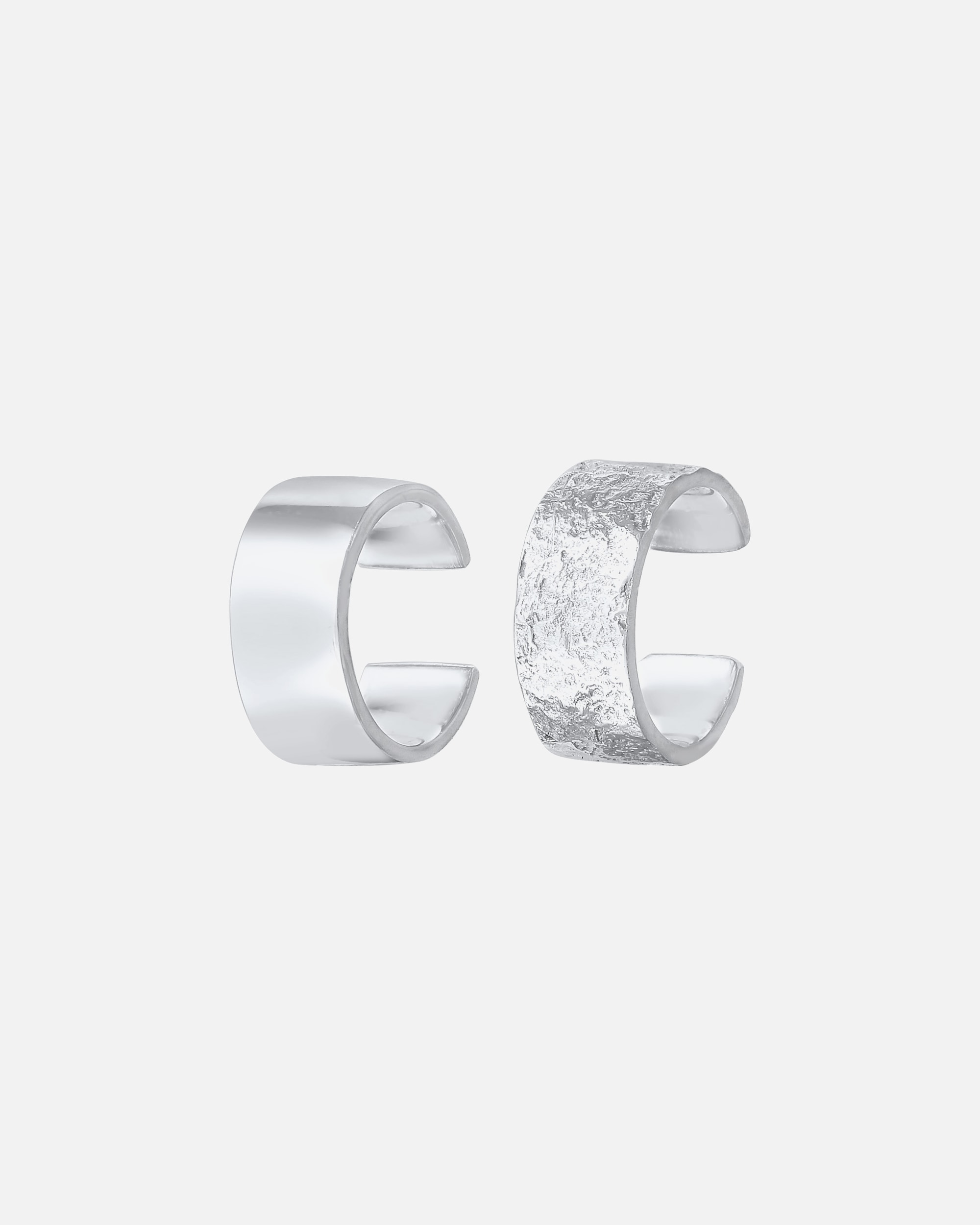 Elli Femmes Set Earcuff Basic Martelé 925-ös argentin sterlingből