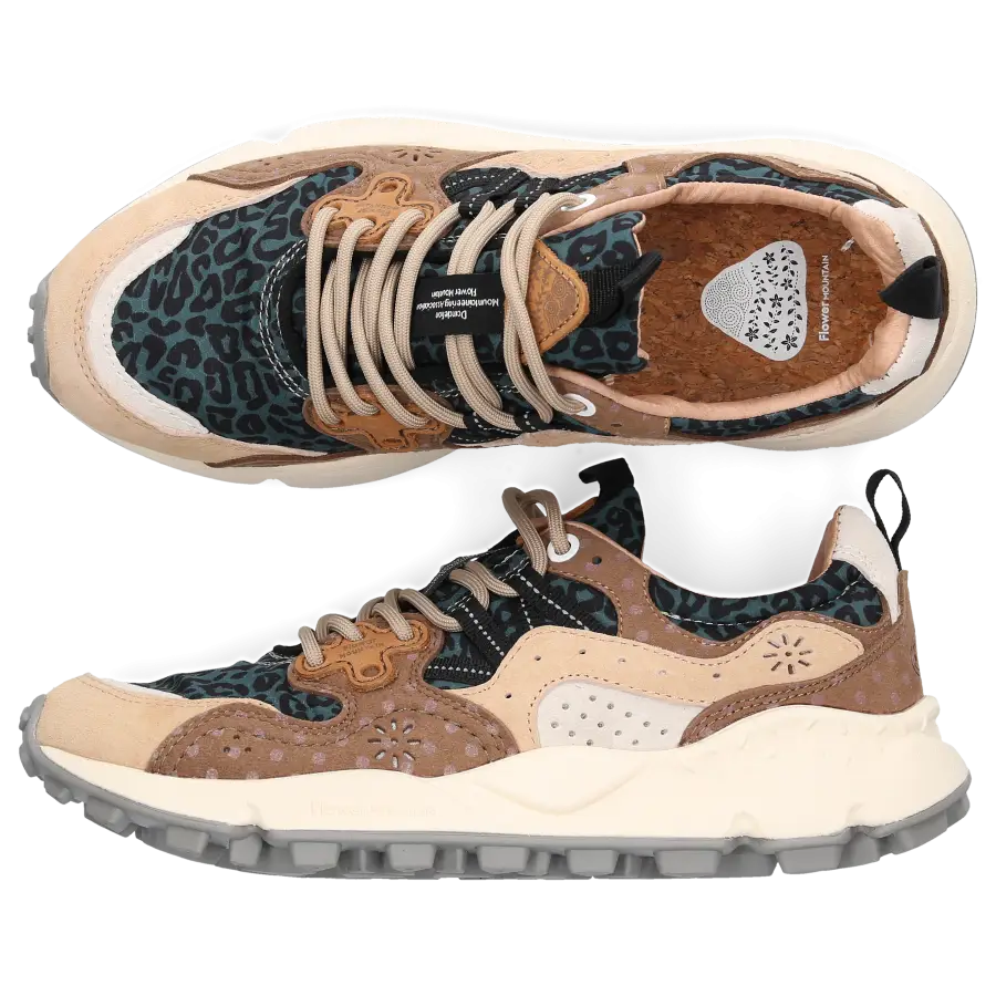 Flower Mountain - Sneaker low YAMANO-3 Veloursleder - beige