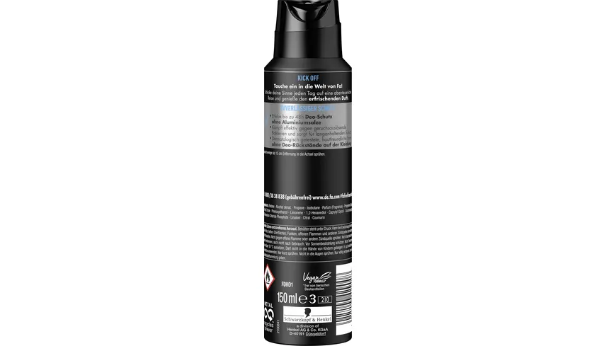 FA Men Deodorant & Bodyspray Kick Off 150ml 150 ml