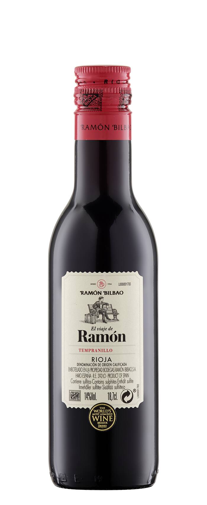 El Viaje de Ramón El Viaje De Ramon Tempranillo 0,187l 2021