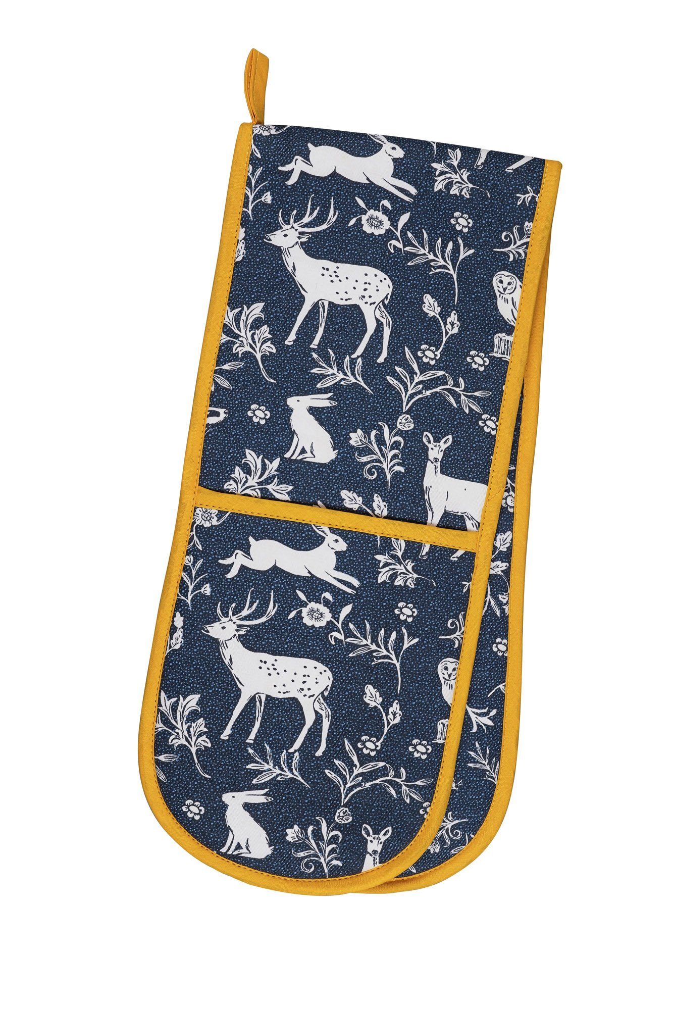 Ulster Weavers Topfhandschuhe Forest Friends, (Set, 1-tlg., bestehend aus 1x doppelten Ofenhandschuh), doppelter Ofenhandschuh, wattiert, Größe:ca.18x88 cm