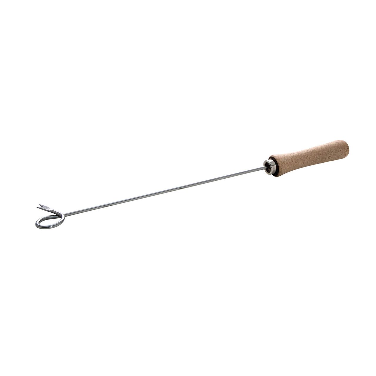 PaellaWorld International Paella World Kreisgabel 55cm, Holzgriff, Edelstahlspitze, Deutsches Patent