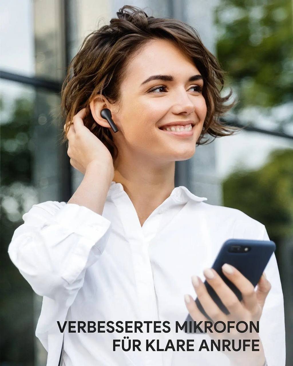 Diyarts In-Ear-Kopfhörer (Touch-Steuerung, Kabellose Kopfhörer, HiFi-Stereo, Ladecase 25 Stunden Spielzeit, IPX6)