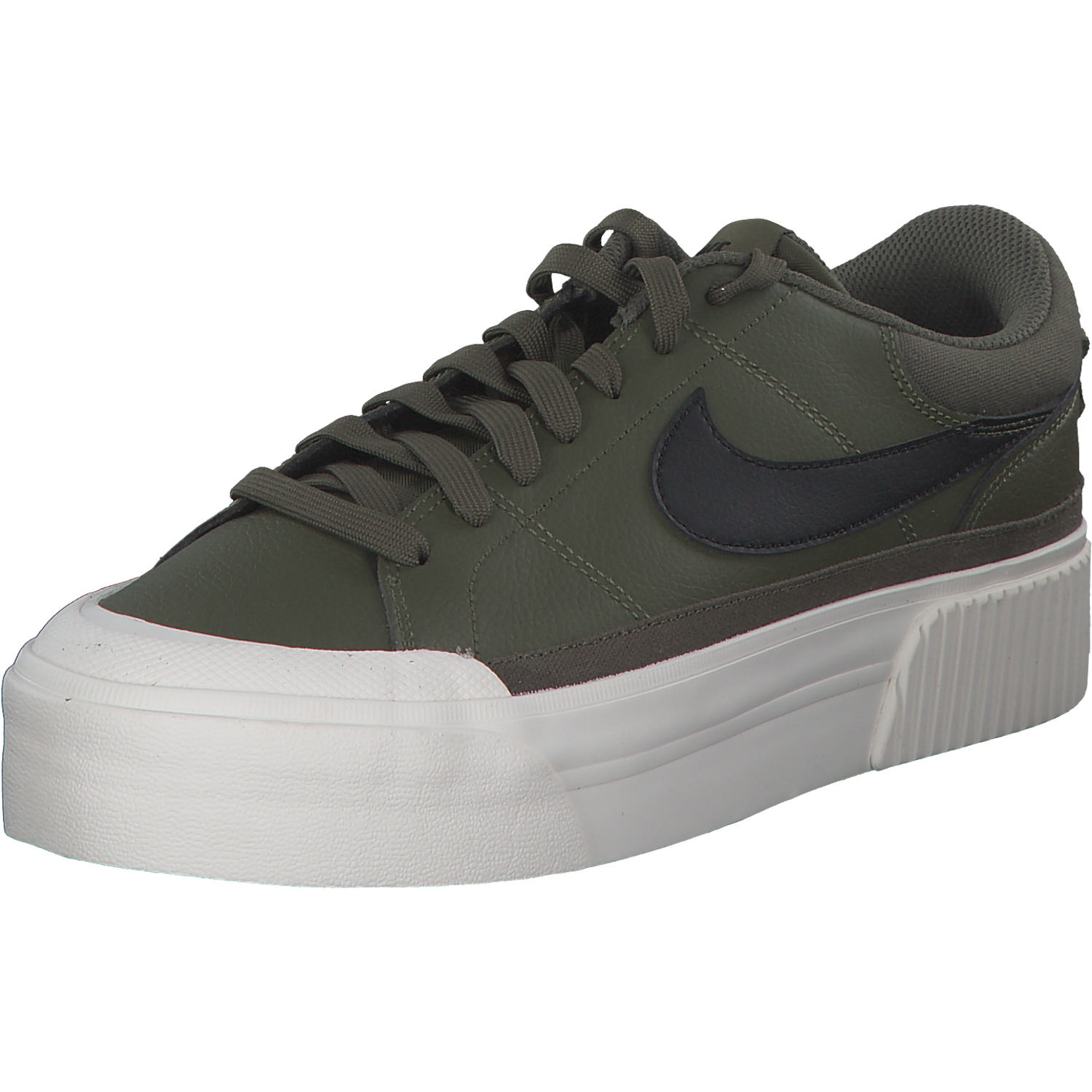 Nike Court Legacy Lift DM7590, Schnürschuhe, Damen, medium olive/black-sail-team o