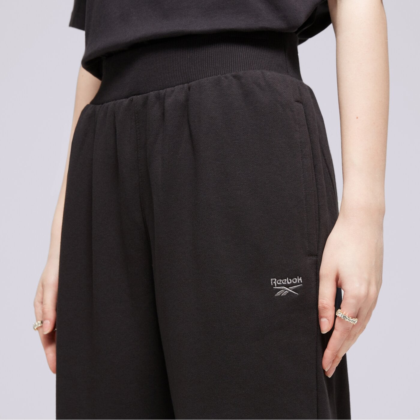 REEBOK HOSE CL WDE FLEECE PANT Schwarz