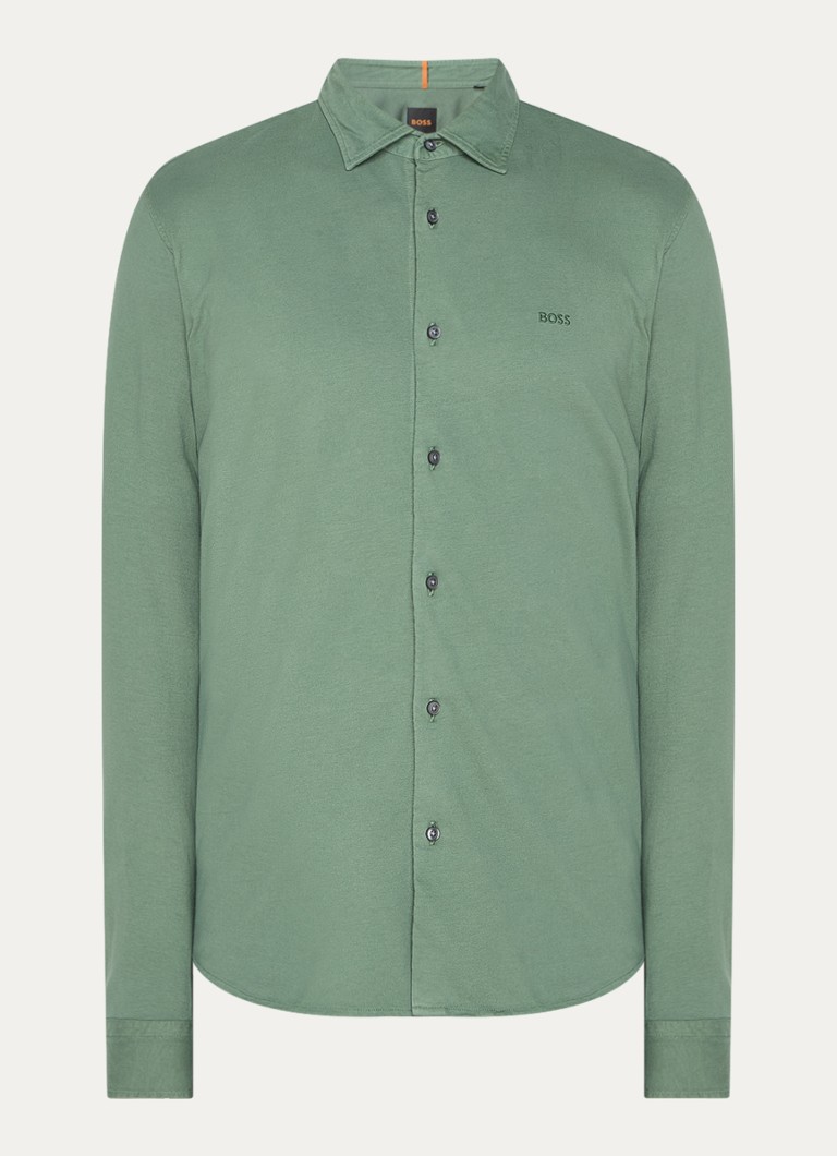 HUGO BOSS košulja regularnog kroja s vezom logotipa