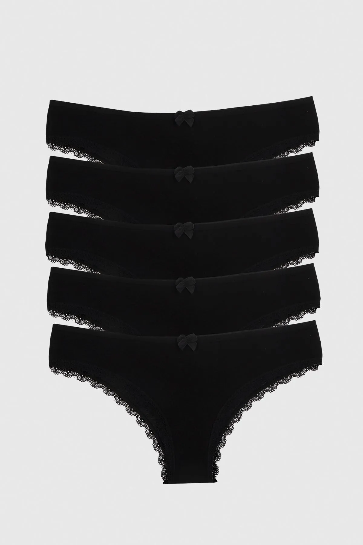 Nicoletta  Damenhöschen 5er-Pack Brazillian Schwarz