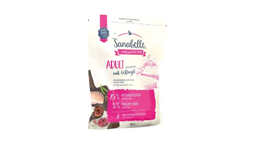 Sanabelle Katzentrockenfutter Adult Geflügel 400 g 400 g