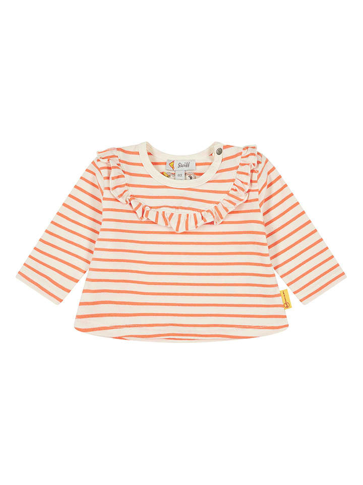 Steiff Longsleeve in Orange/ Creme günstig kaufen