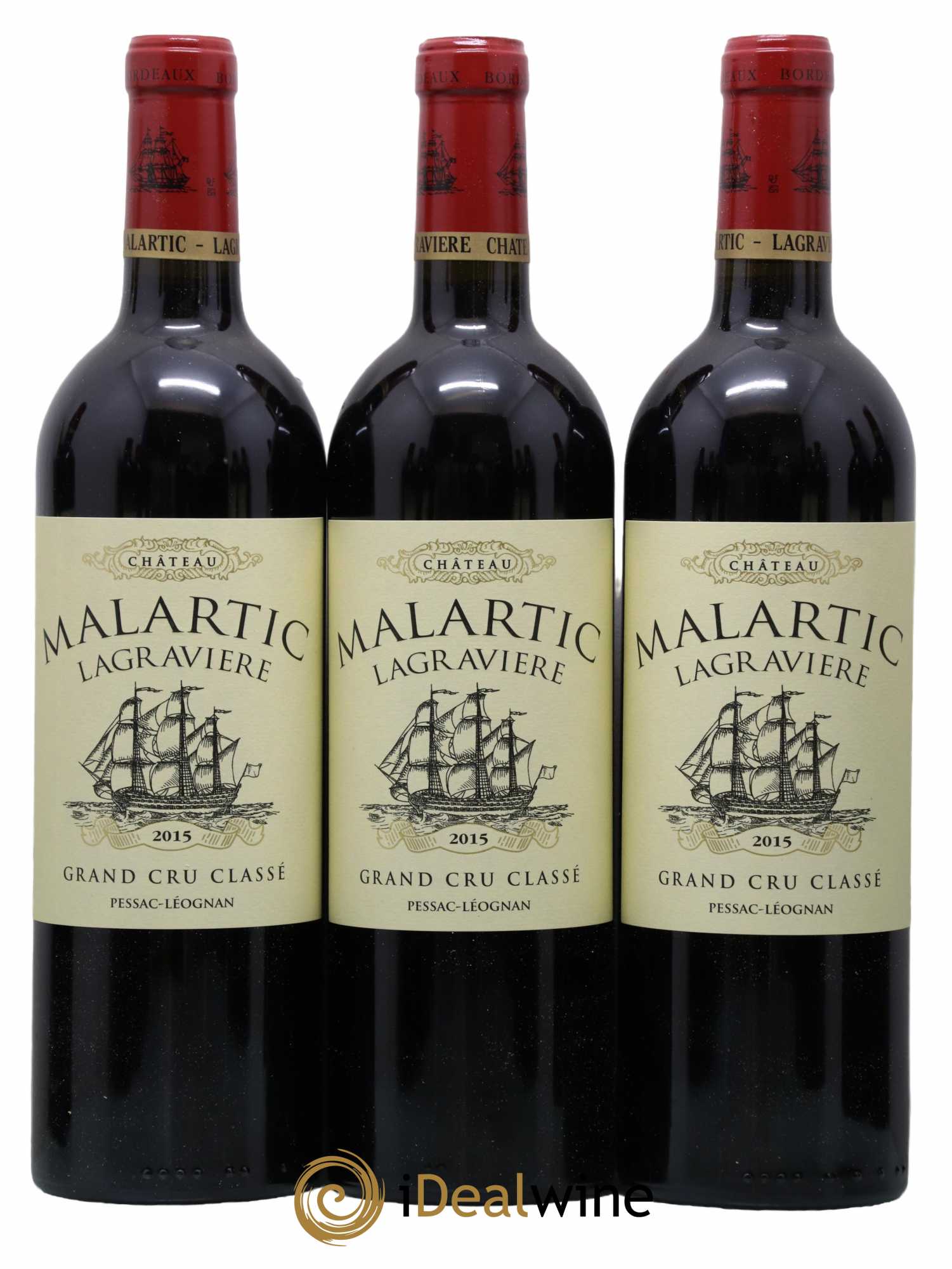 Château Malartic-Lagravière Cru Classé de Graves  2015 - Lot de 12 Bouteilles