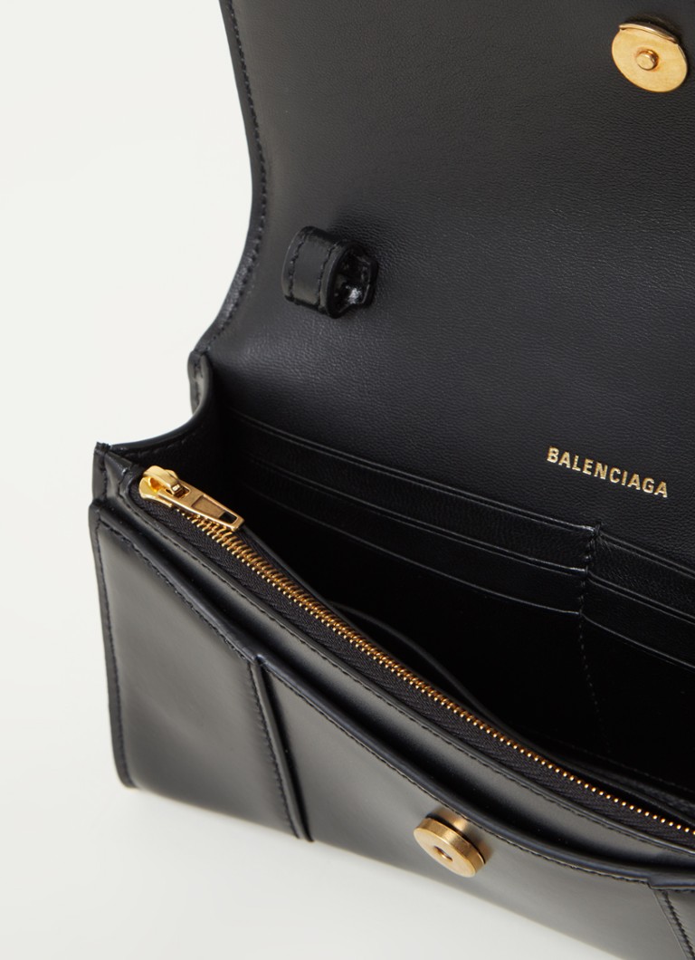 Borsa a tracolla Balenciaga Hourglass in pelle di vitello