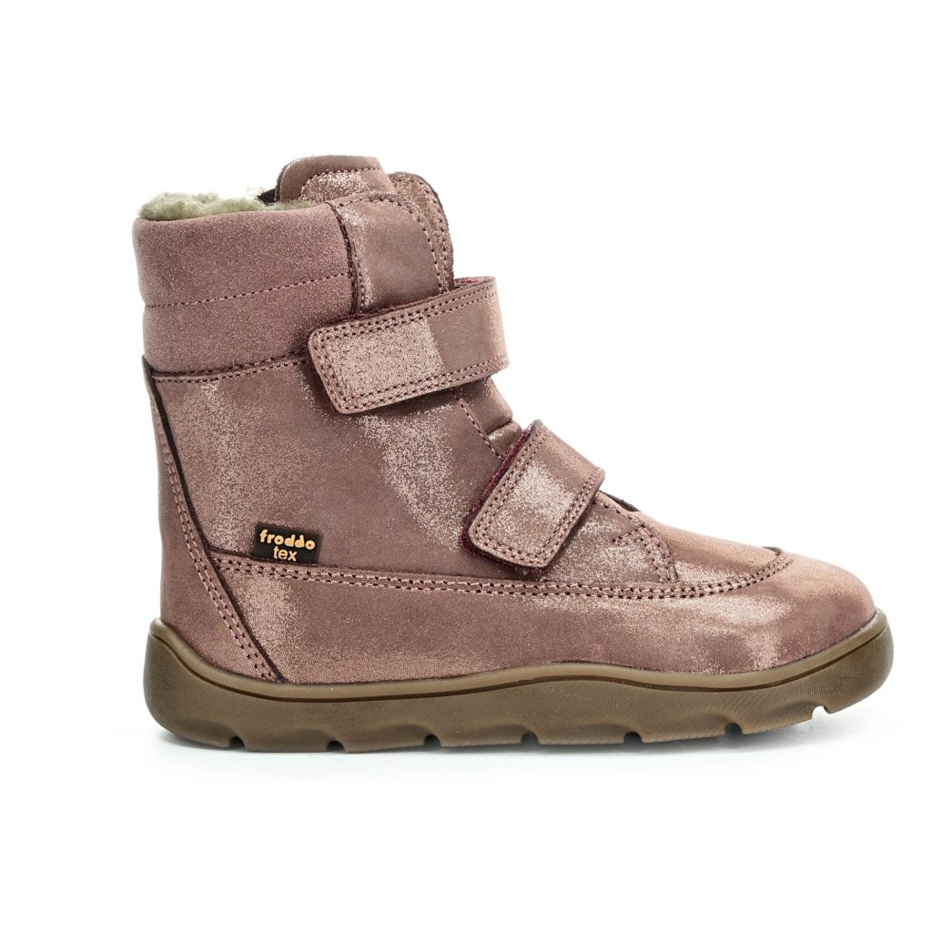 Froddo G3160240-6 Pink/Gold Winterbarfußschuhe